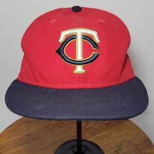 New Era MLB Minnesota Twins Red White and Blue Youth Baseball Hat Size 6 7/8